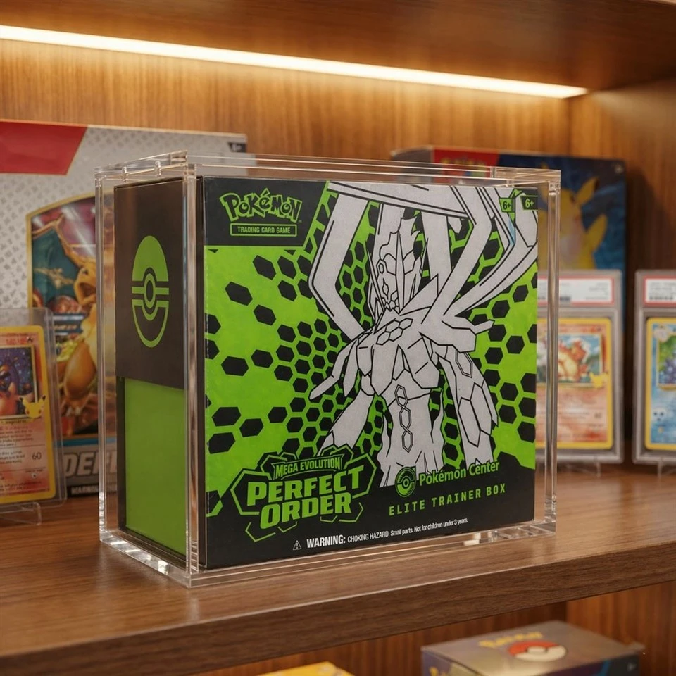 Acrylic ETB Display Case For Pokémon Mega Evolution Perfect Order Series best