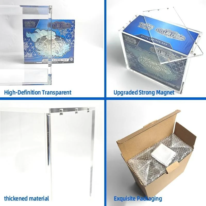 Acrylic ETB Display Case For Pokémon Mega Evolution Perfect Order Series factory